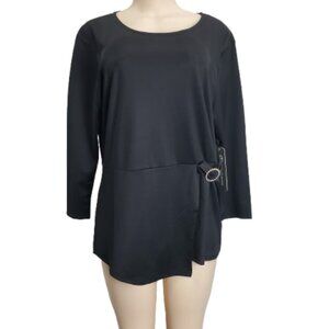 Daisy Fuentes women's black blouse size XL